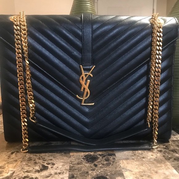 ysl large quilted shoulder bag